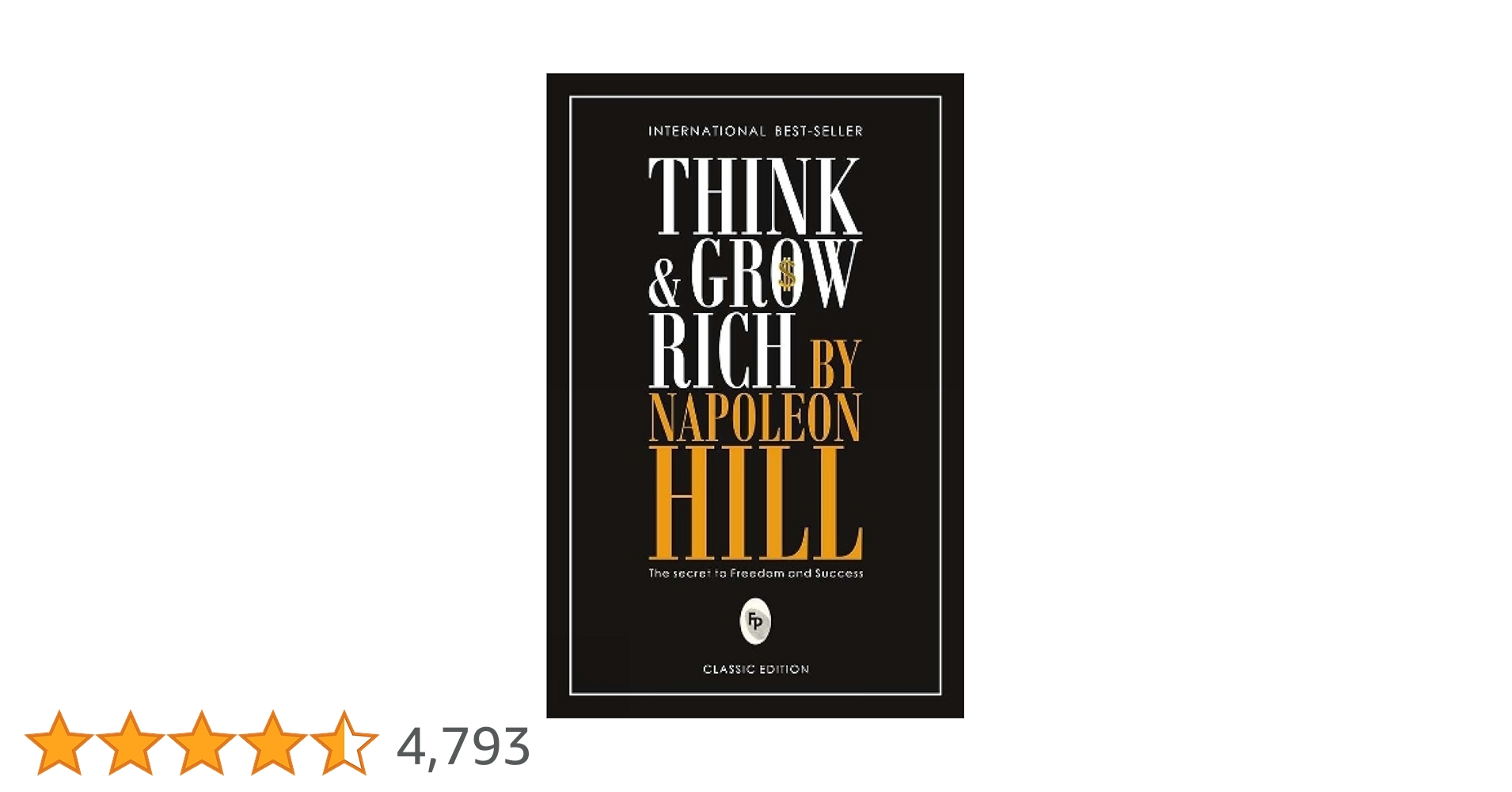 Amazon | Think & Grow Rich | Hill, Napoleon | Economics